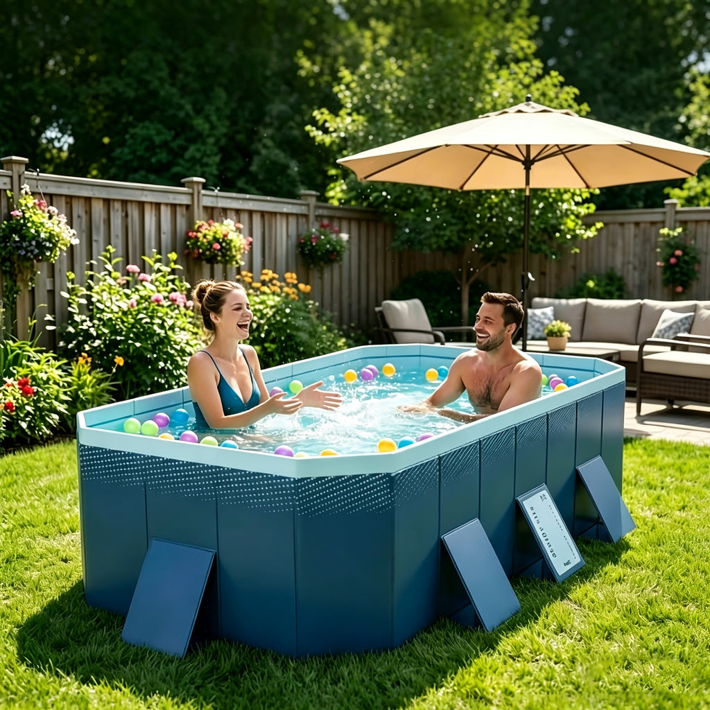 Intex 12ft x 30in Easy Set Above Ground Pool, Round Inflatable Family Pool, 1485 Gal with 530 GPH Filter Pump for Backyard
