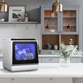 Compact Countertop Dishwasher, Portable Mini Dishwasher with 5L Built-in Water Tank, 6 Wash Modes & Baby Care, No Plumbing for Apartments & RVs