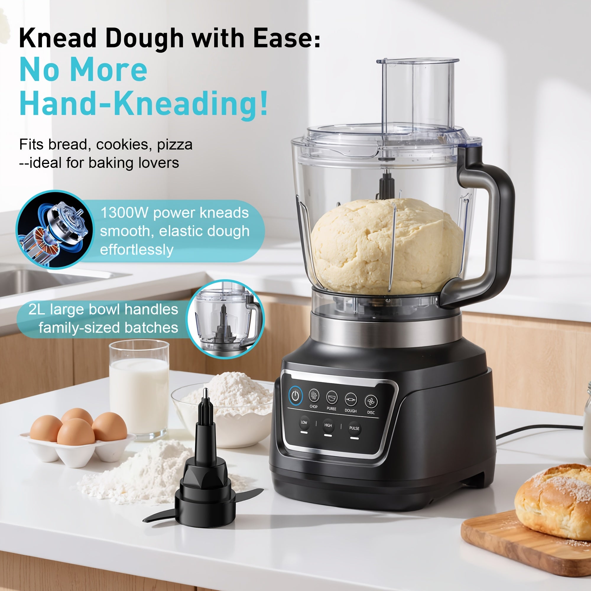 2-in-1 2400W Professional Blender with 2 Containers, 68Oz Jar, 25000RPM High Speed Blender, Stainless Steel Blade & Tamper for Smoothies, Juice & Ice Crushing