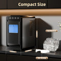 Portable Countertop Ice Maker with Handle, 26LBS/24H, 9 Bullet Ice Cubes in 6 Mins, Auto Self-Cleaning, Includes Ice Basket & Scoop