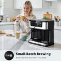 20 Bar Espresso Machine with LCD Display, Stainless Steel Coffee Maker, Automatic Milk Frother, Dual Wall & ESE Filters for Latte & Cappuccino, Home Gift