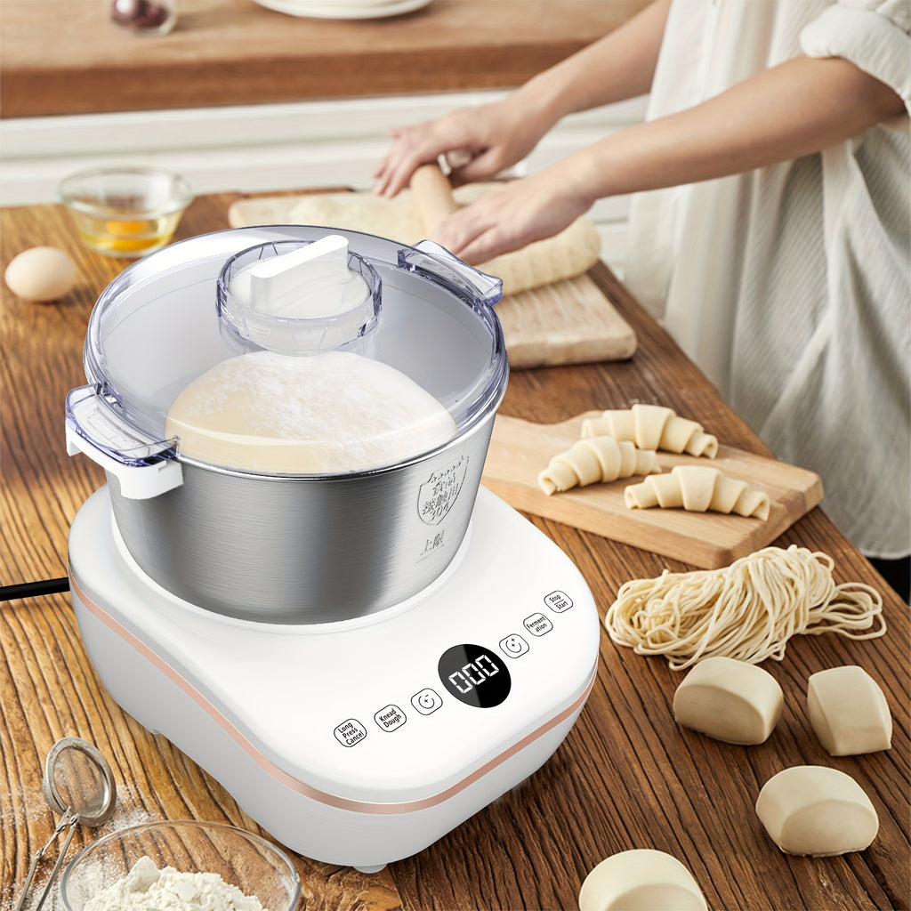 Electric Dough Mixer with Constant Temperature Fermentation, 304 Stainless Steel Dough Maker for Bread, Pizza & Cookies, Ideal Kitchen Gift
