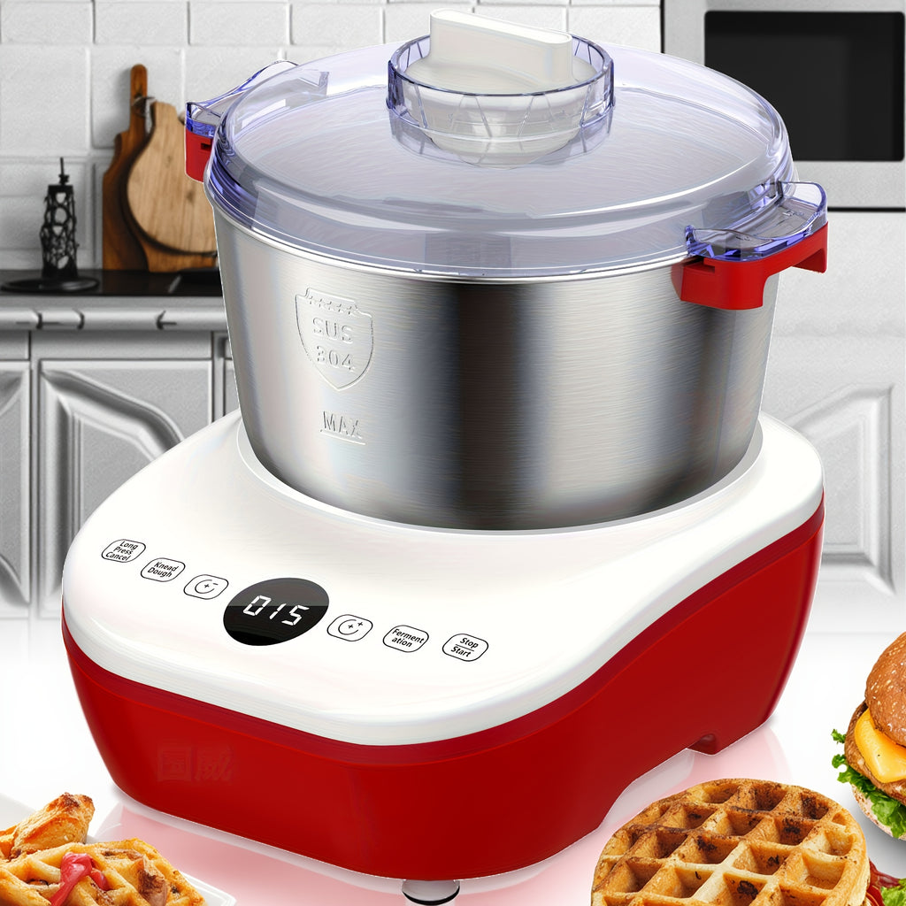Electric Dough Mixer with Constant Temperature Fermentation, 304 Stainless Steel Dough Maker for Bread, Pizza & Cookies, Ideal Kitchen Gift