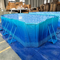 Intex 12ft x 30in Easy Set Above Ground Pool, Round Inflatable Family Pool, 1485 Gal with 530 GPH Filter Pump for Backyard