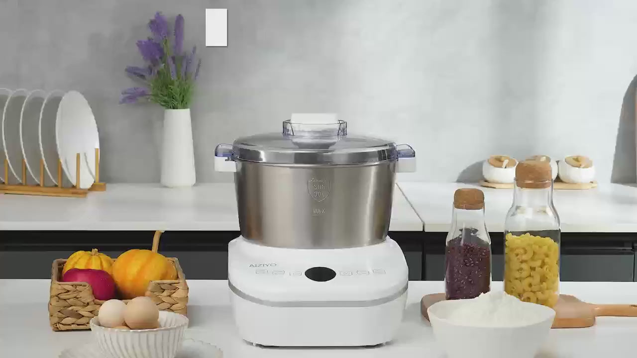 Electric Dough Mixer with Constant Temperature Fermentation, 304 Stainless Steel Dough Maker for Bread, Pizza & Cookies, Ideal Kitchen Gift